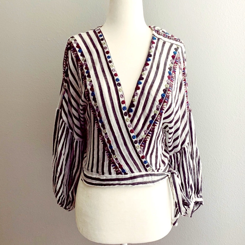 Free People Barcelona Wrap Top Size XS